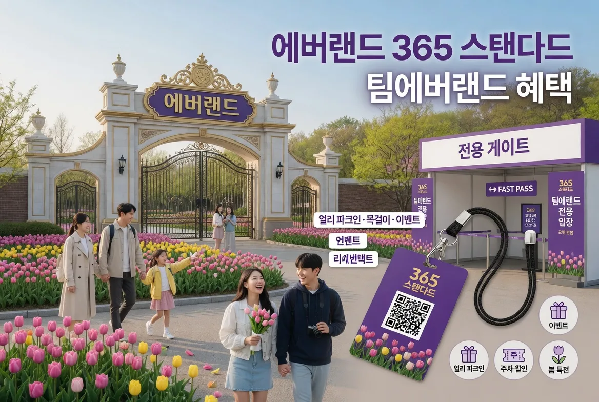 에버랜드 365 스탠다드 미리 사야 하는 이유|팀에버랜드 혜택 총정리, 얼리파크인부터 목걸이·무료 이벤트까지