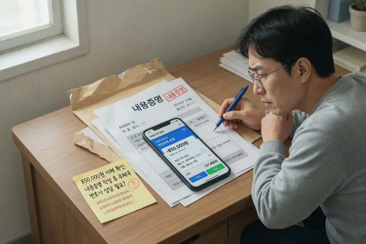 내용증명서 보내는 법, 돈 못 받을 때 가장 먼저 정리할 것